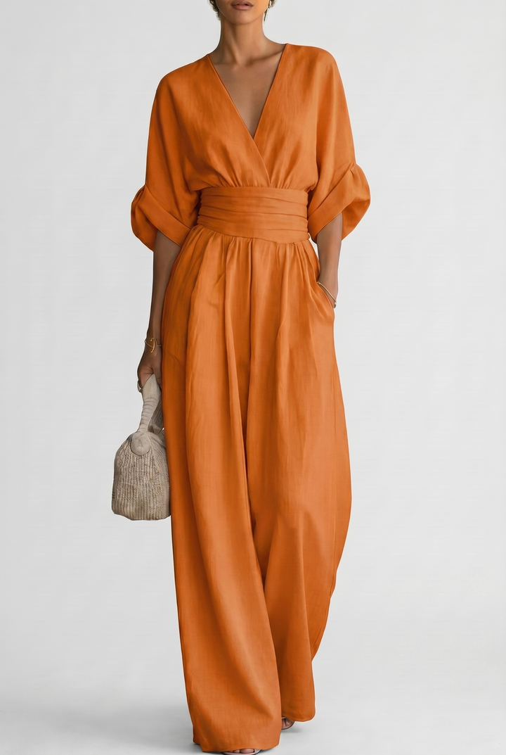 Eleganter Fließender Damen Jumpsuit