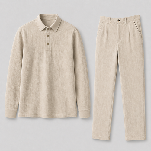 Elegantes Sommerliches Herren Hemd & Hosen Set