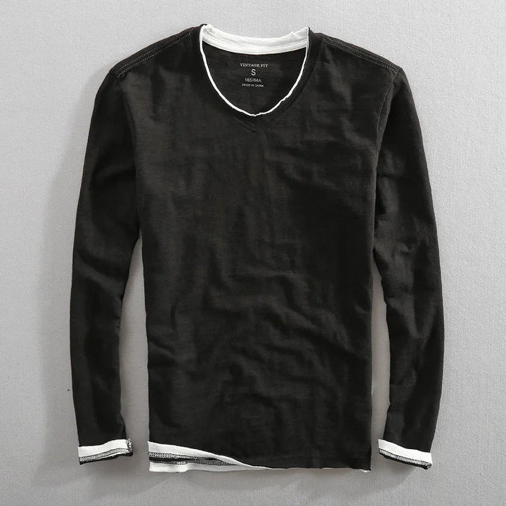 Sweatshirt Herren | V-Ausschnitt &amp; Langarm-Komfort