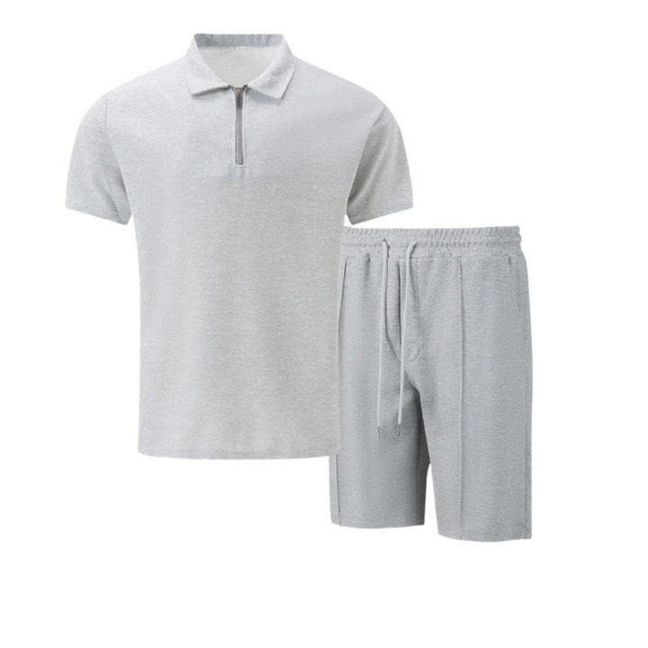 Lässiges Sommer Herren Polo-Shorts-Set