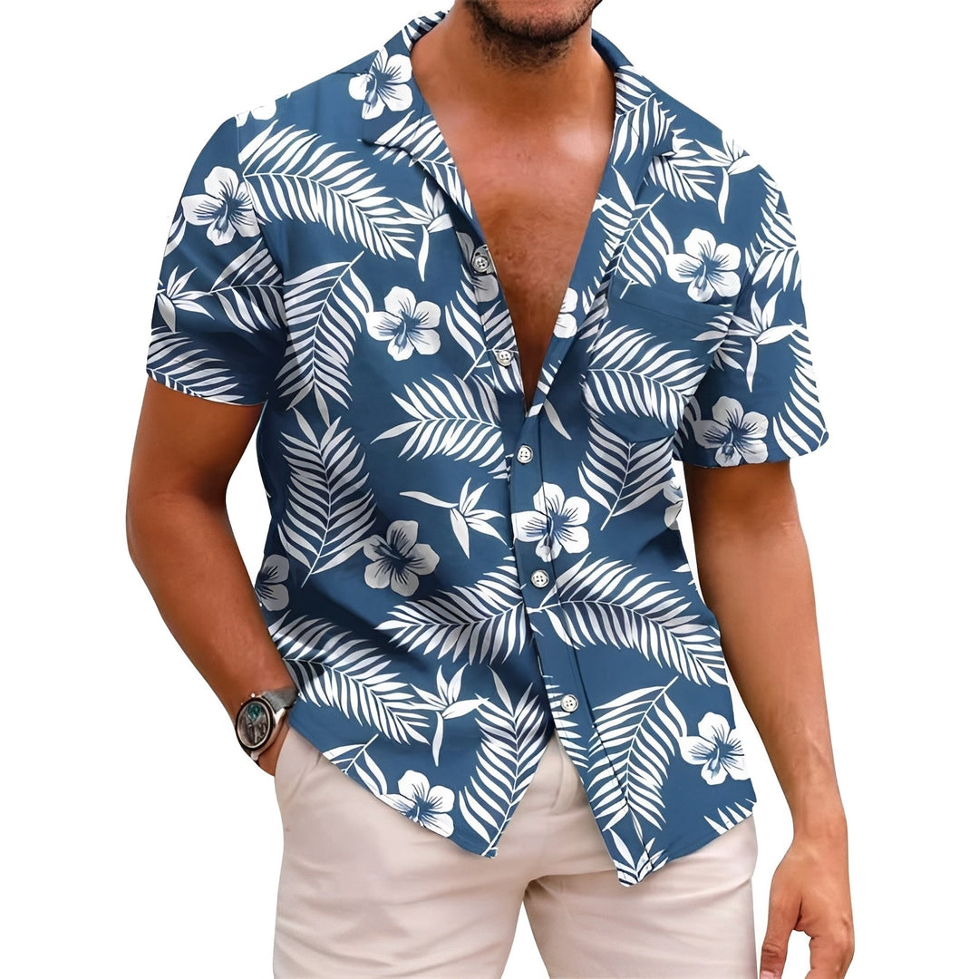 Sommerliches Tropisches Herren Hemd