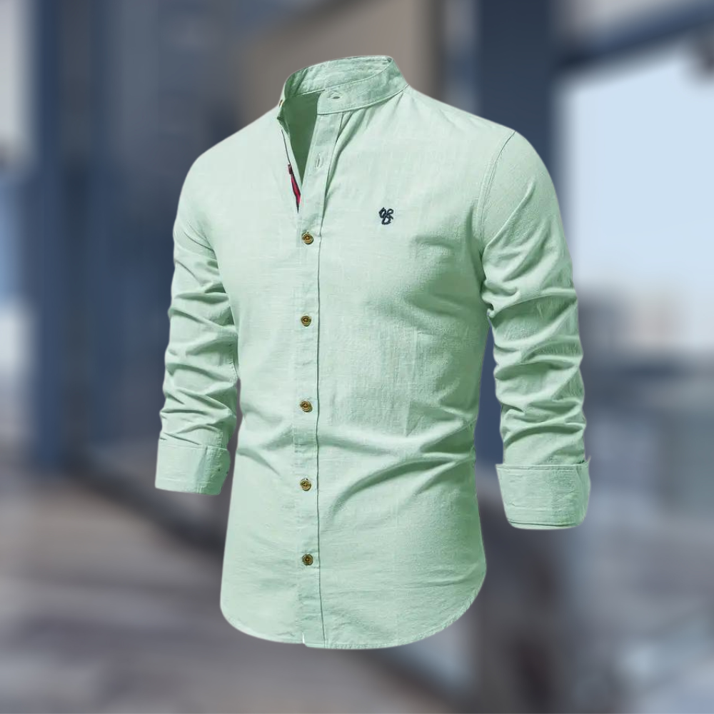Modisches Langarm Herren Poloshirt