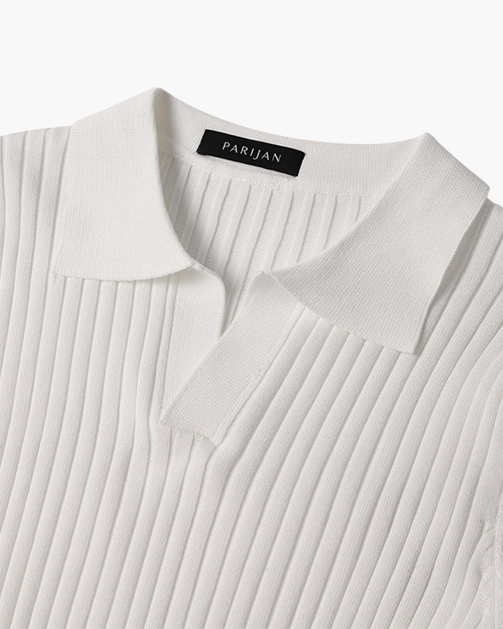 Elegantes Herren Poloshirt mit V-Ausschnitt