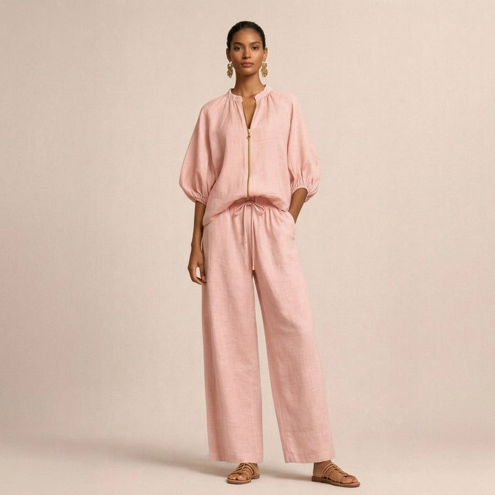 Lässiges Bequemes Damen Set mit Reißverschluss