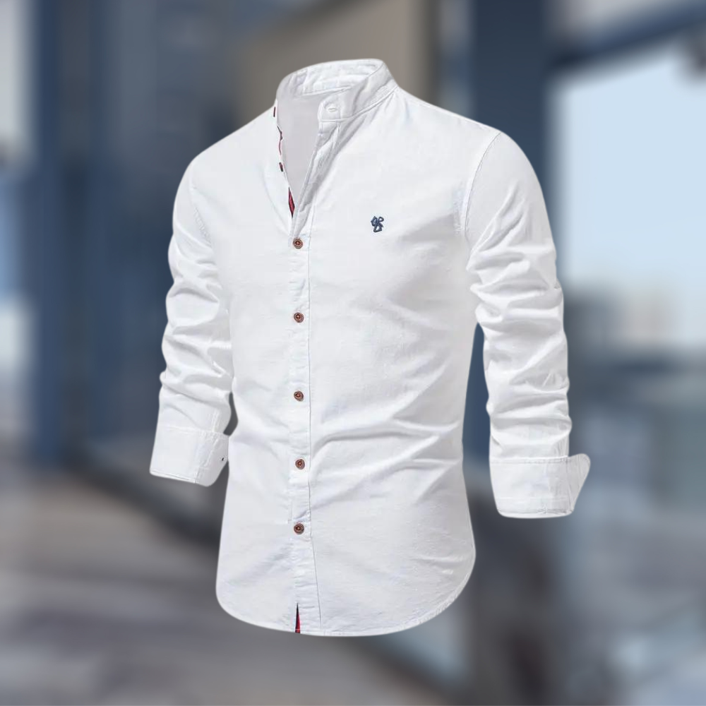 Modisches Langarm Herren Poloshirt