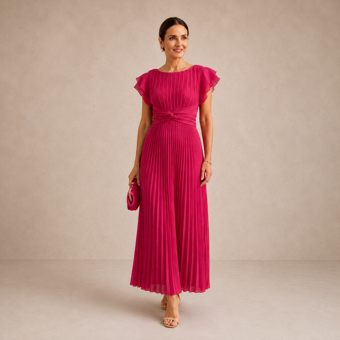Elegantes Festliches Damen Midi-Kleid