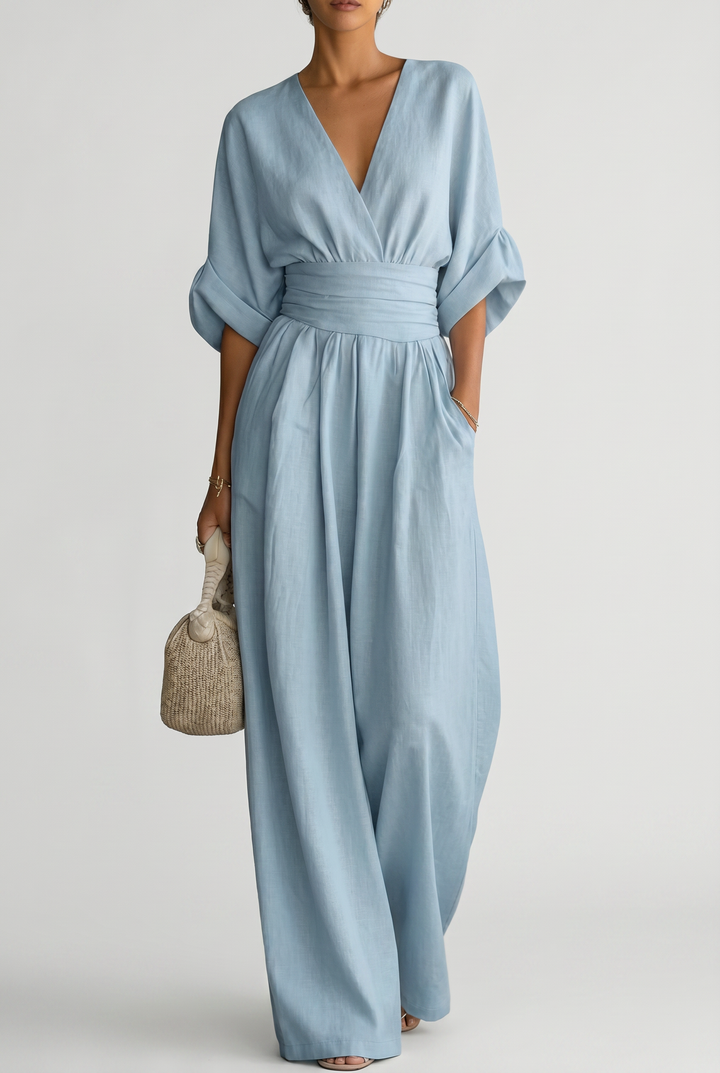Eleganter Fließender Damen Jumpsuit