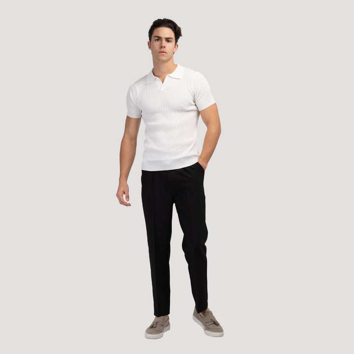 Elegantes Herren Poloshirt mit V-Ausschnitt