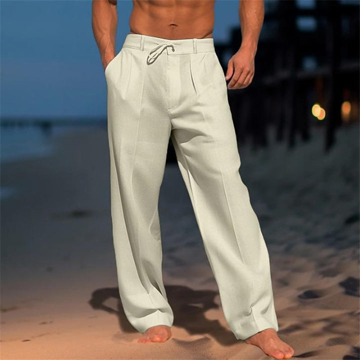 Leichte Atmungsaktive Herren Leinenhose