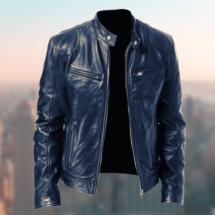Elegante Premium Herren Lederjacke