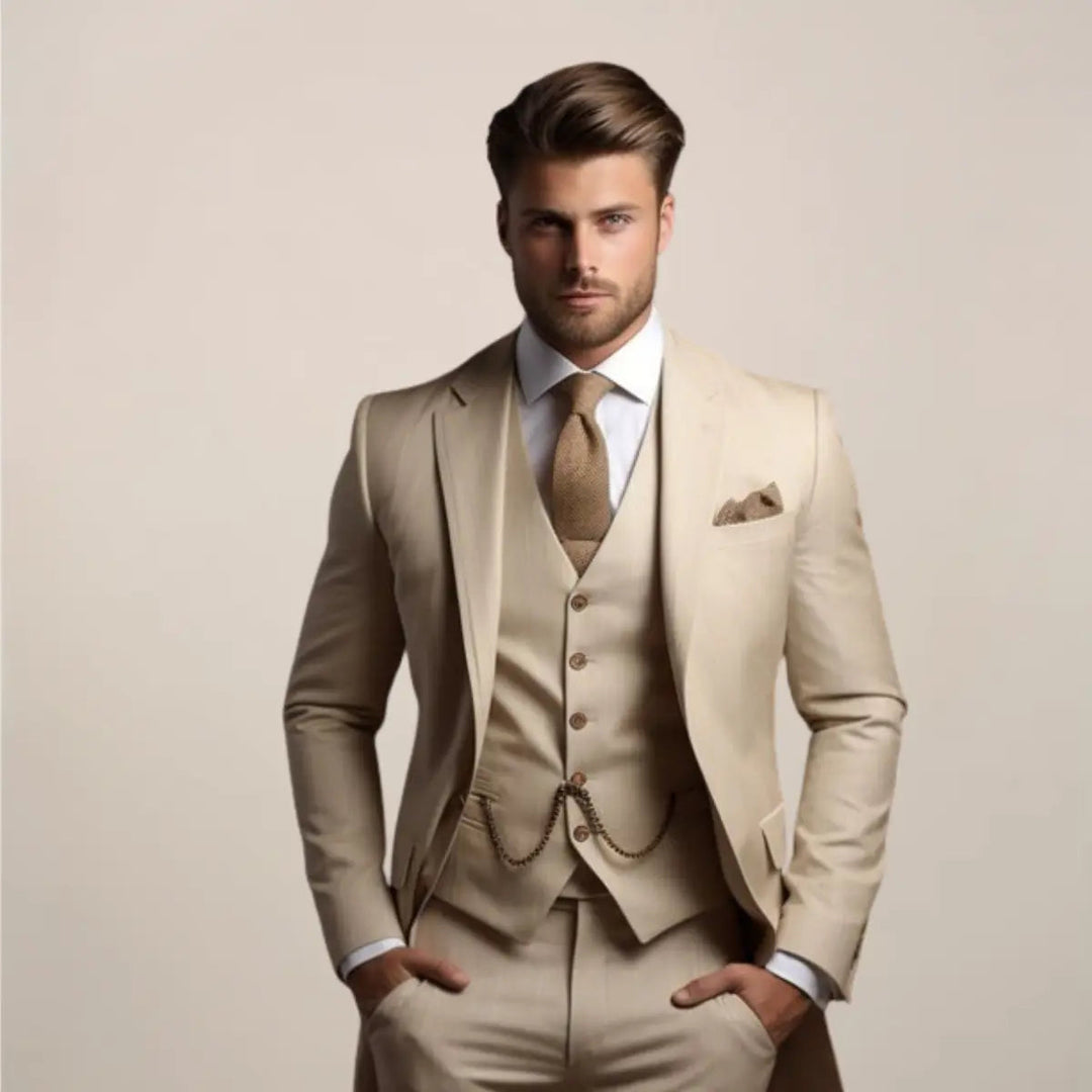 Harrington Oxford | Men’s Slim Fit 3‑Piece Suit – Wedding Tuxedo Harrington Oxford