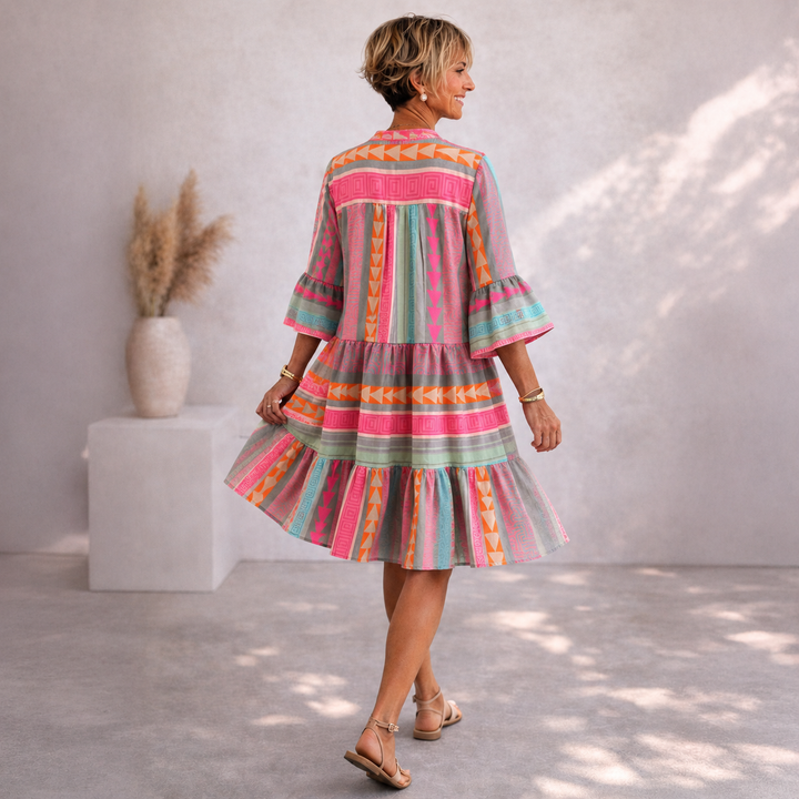 Farbenfrohes Sommerliches Damen Kleid