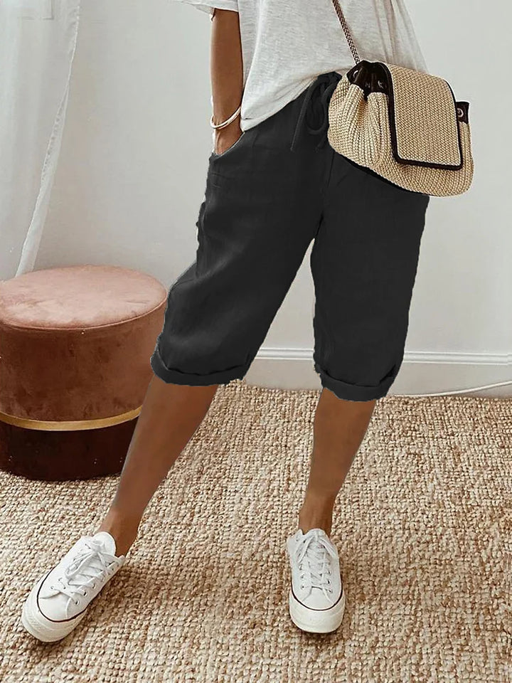 Lässige Bequeme Damen Bermudahose aus Baumwolle