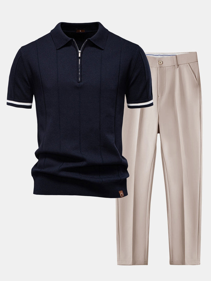 Elegantes Sommerliches Herren Zweiteiliges Set