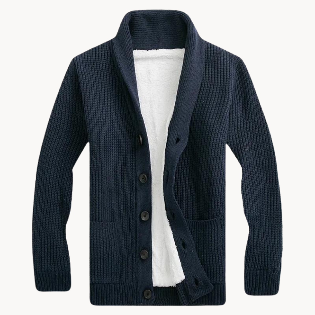 Kuscheliger Damen Fleece-Cardigan mit Schalkragen