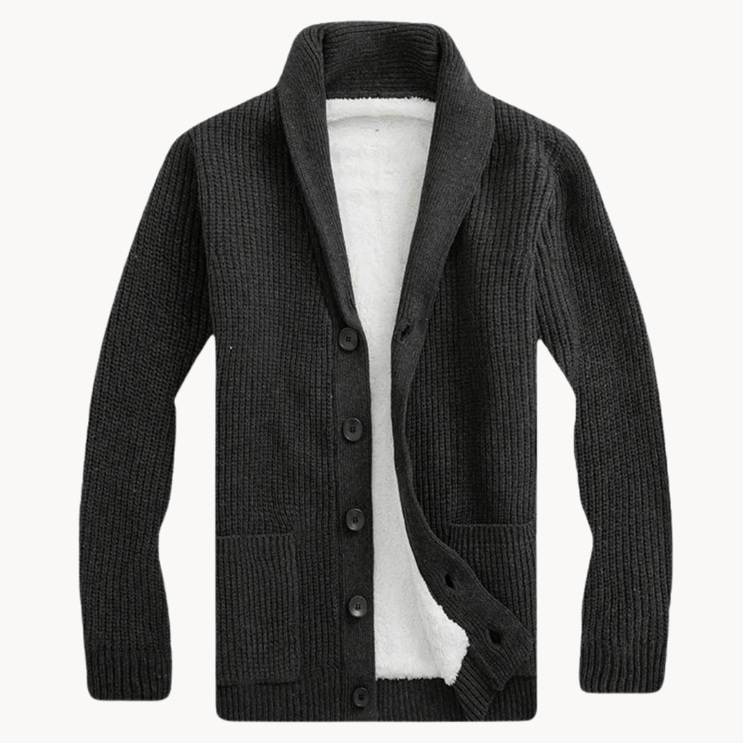 Kuscheliger Damen Fleece-Cardigan mit Schalkragen