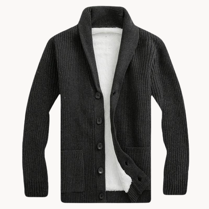 Kuscheliger Damen Fleece-Cardigan mit Schalkragen