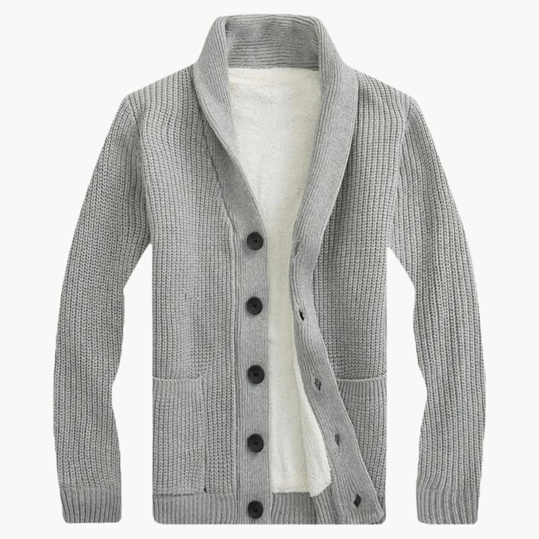 Kuscheliger Damen Fleece-Cardigan mit Schalkragen