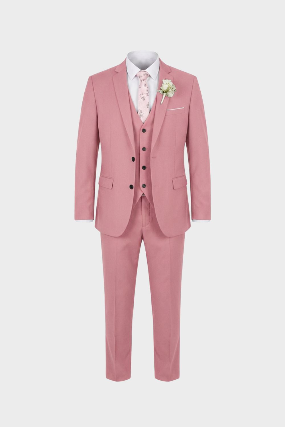 Eleganter 3-Teiliger Herren Anzug mit Weste