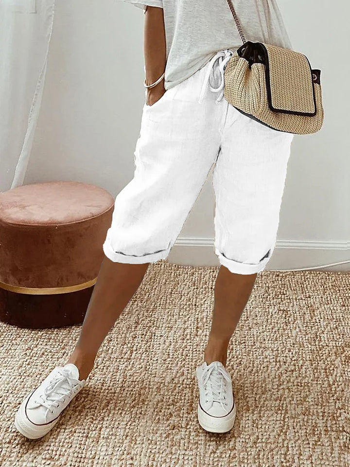 Lässige Bequeme Damen Bermudahose aus Baumwolle