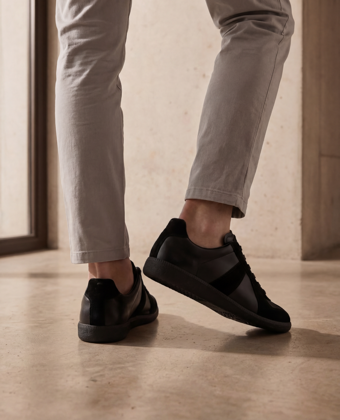 Klassische Leder Herren Sneakers