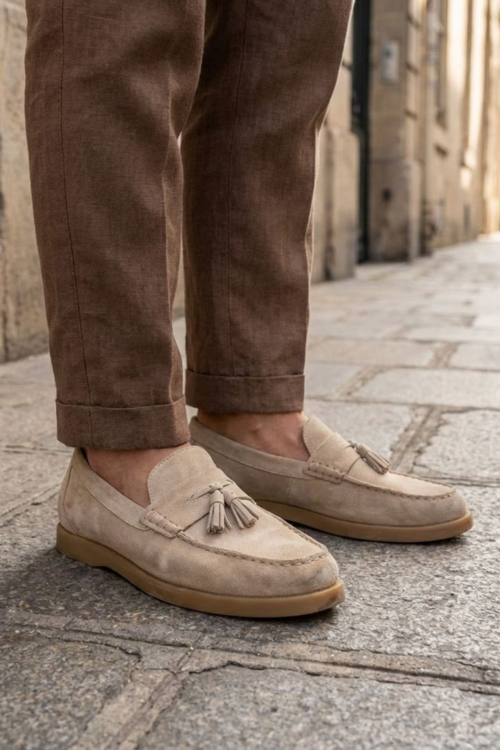 Elegante Herren Loafer mit Quasten im Mokassin-Stil
