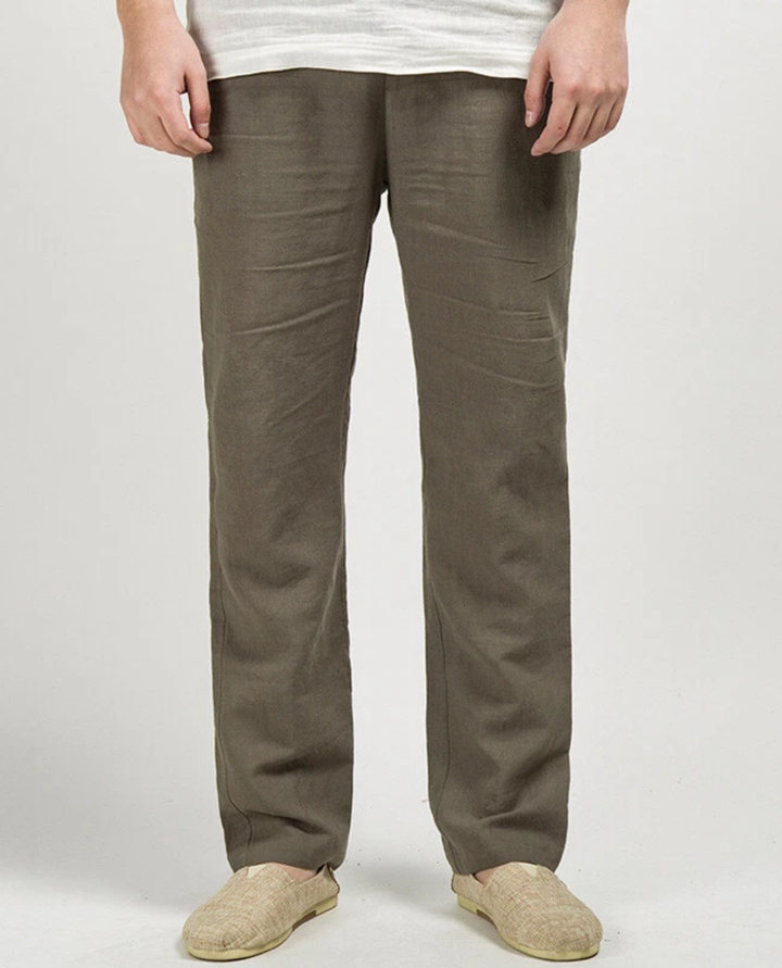Leichte Atmungsaktive Herren Leinenhose