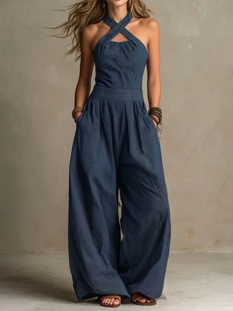 Eleganter Neckholder Damen Jumpsuit