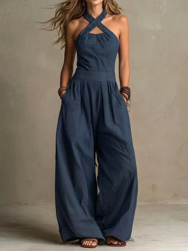 Eleganter Neckholder Damen Jumpsuit