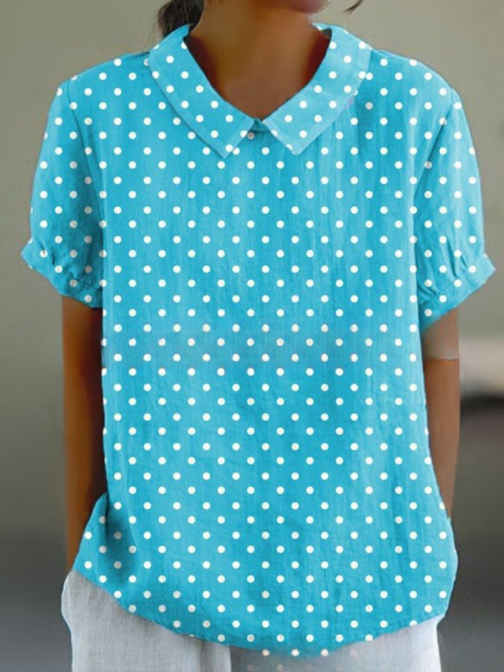 Modisches Blumenprint Damen Hemd