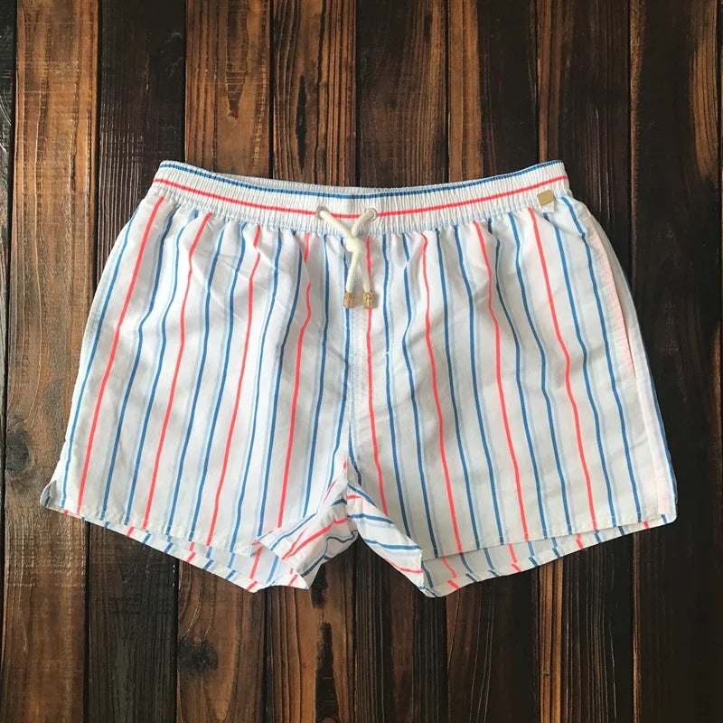 Modische Gestreifte Herren Badeshorts