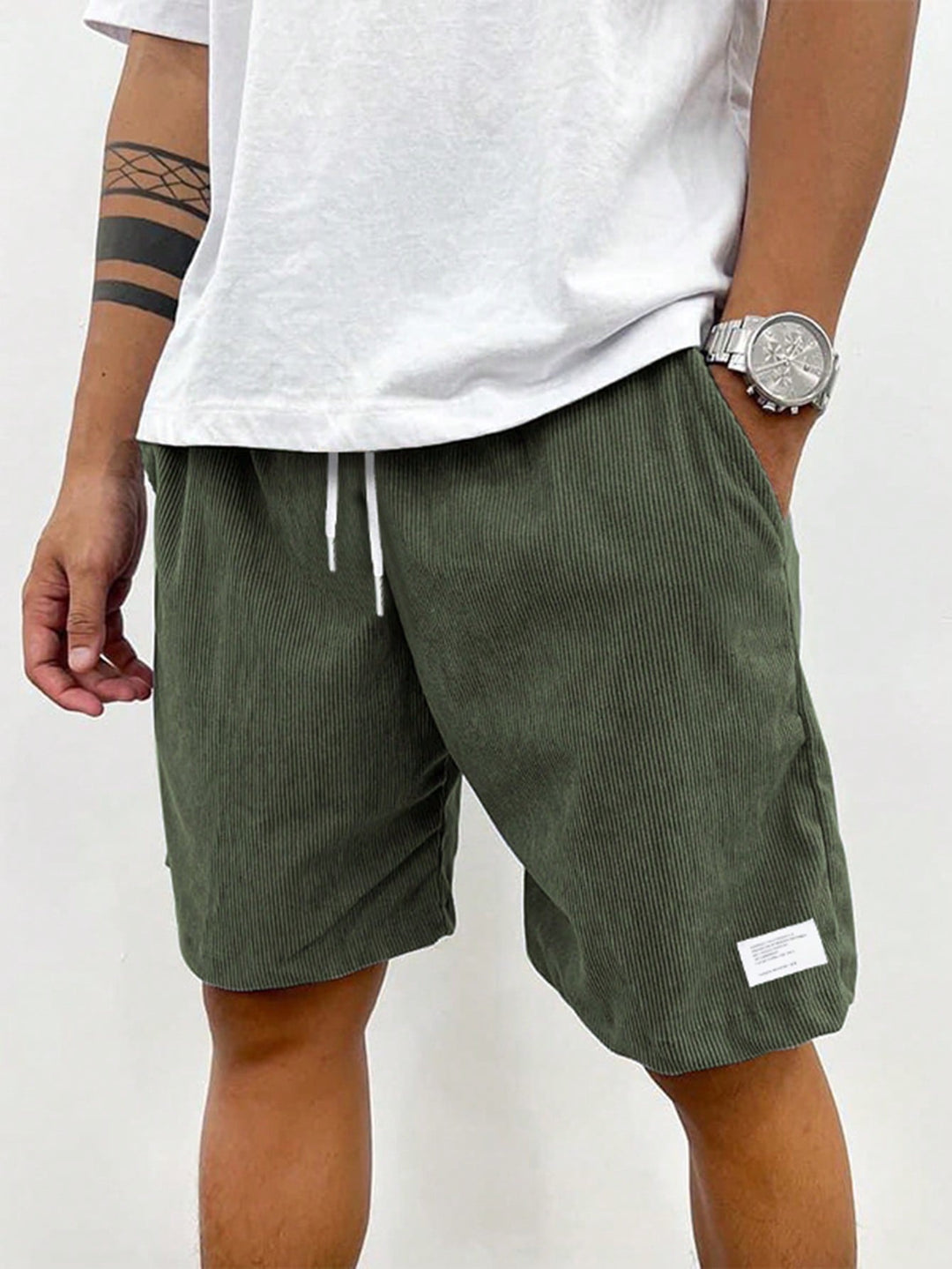 Lässige Herren Freizeit-Shorts mit Kordelzug