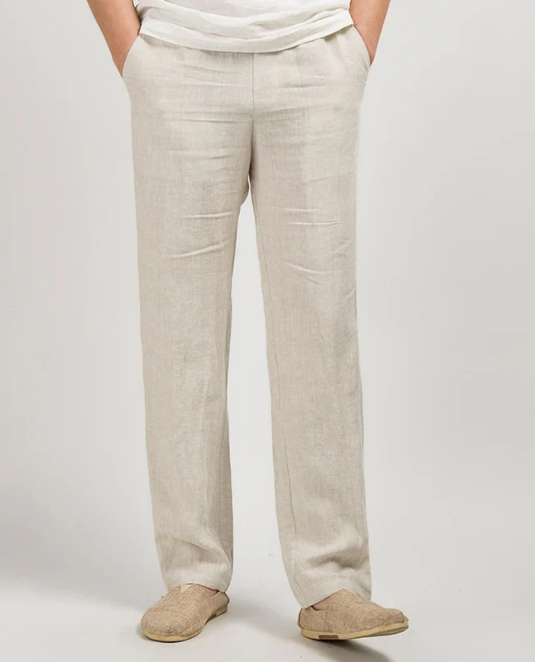 Leichte Atmungsaktive Herren Leinenhose