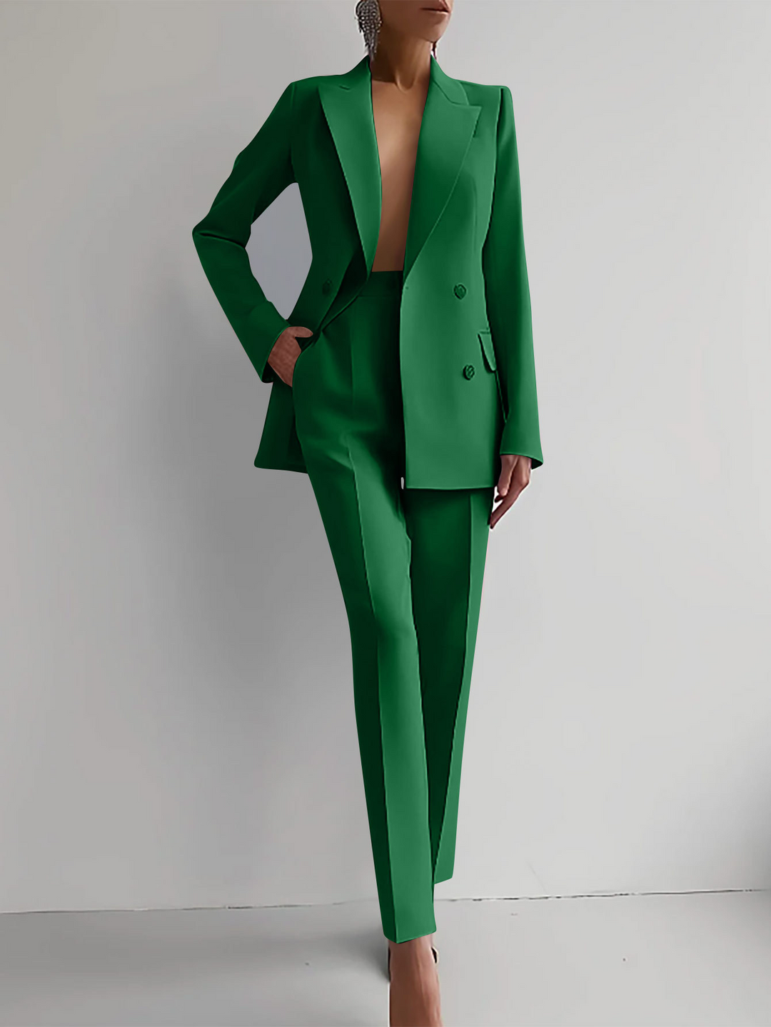 Elegantes Damen Blazer-Hosen-Set