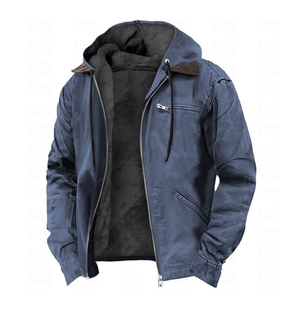 Modische Herbst Herren Jacke mit Kapuze