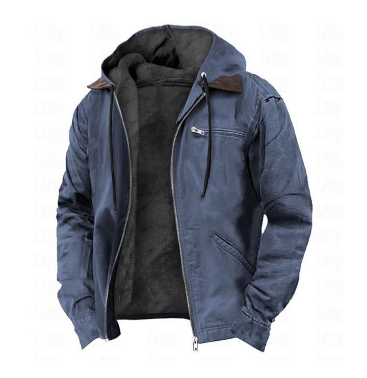 Modische Herbst Herren Jacke mit Kapuze