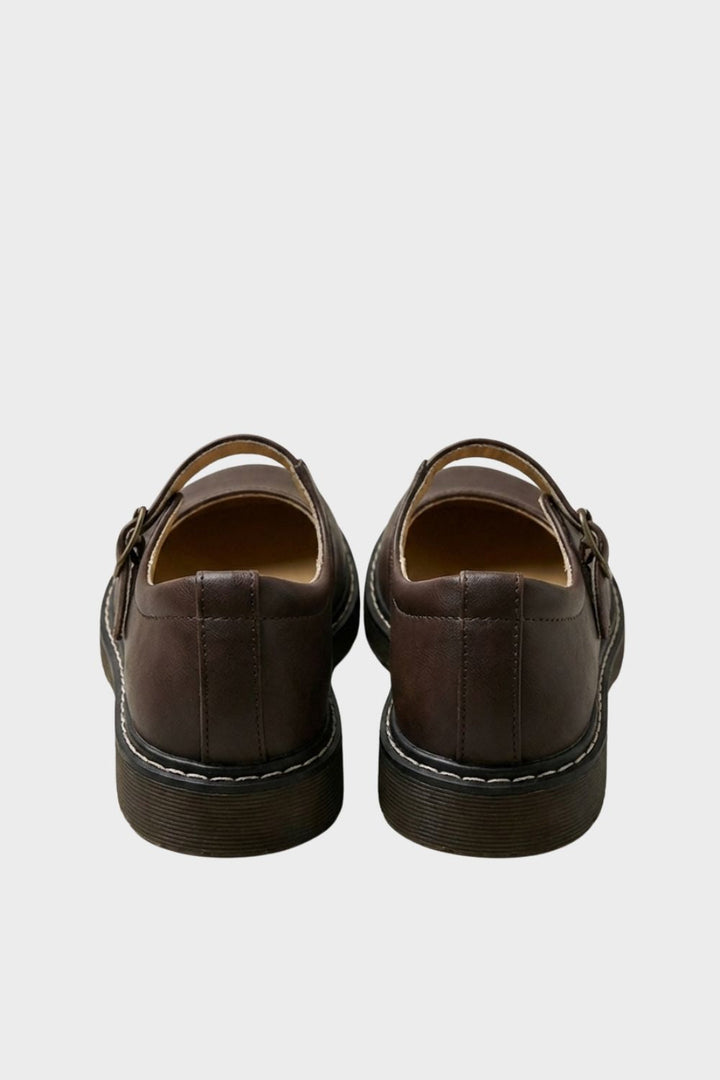 Klassische Damen Ballerinas mit Riemen und Schnalle