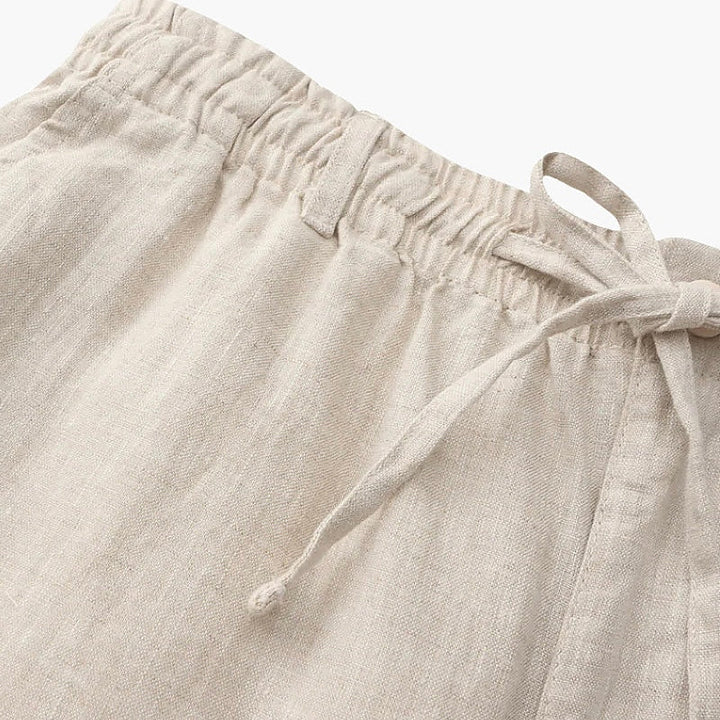 Leichte Atmungsaktive Herren Leinenshorts