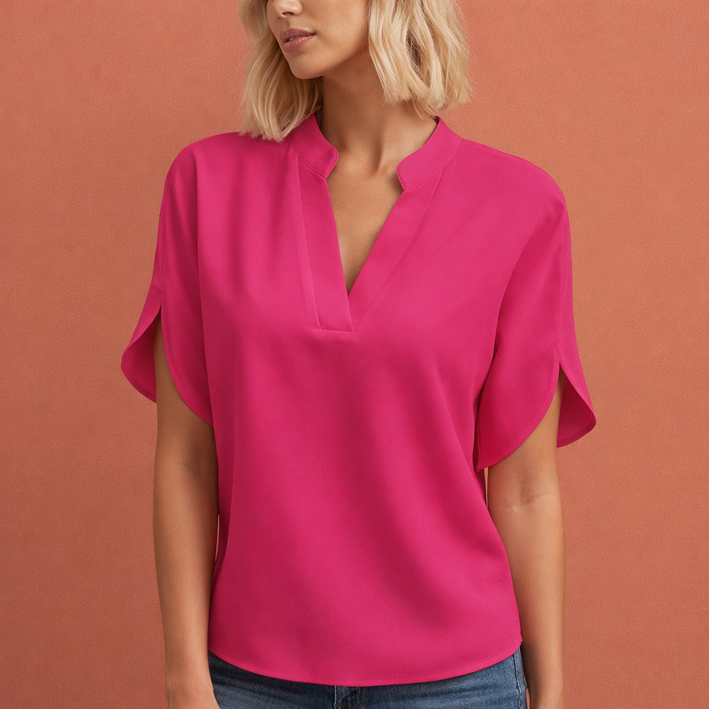 Elegante Luftige Damen Bluse mit Schmeichelhaftem Schnitt
