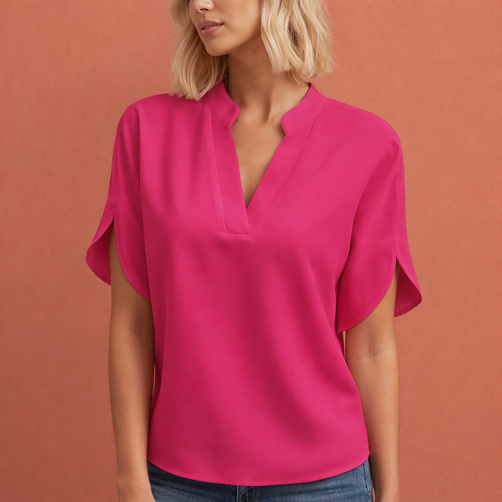 Elegante Luftige Damen Bluse mit Schmeichelhaftem Schnitt