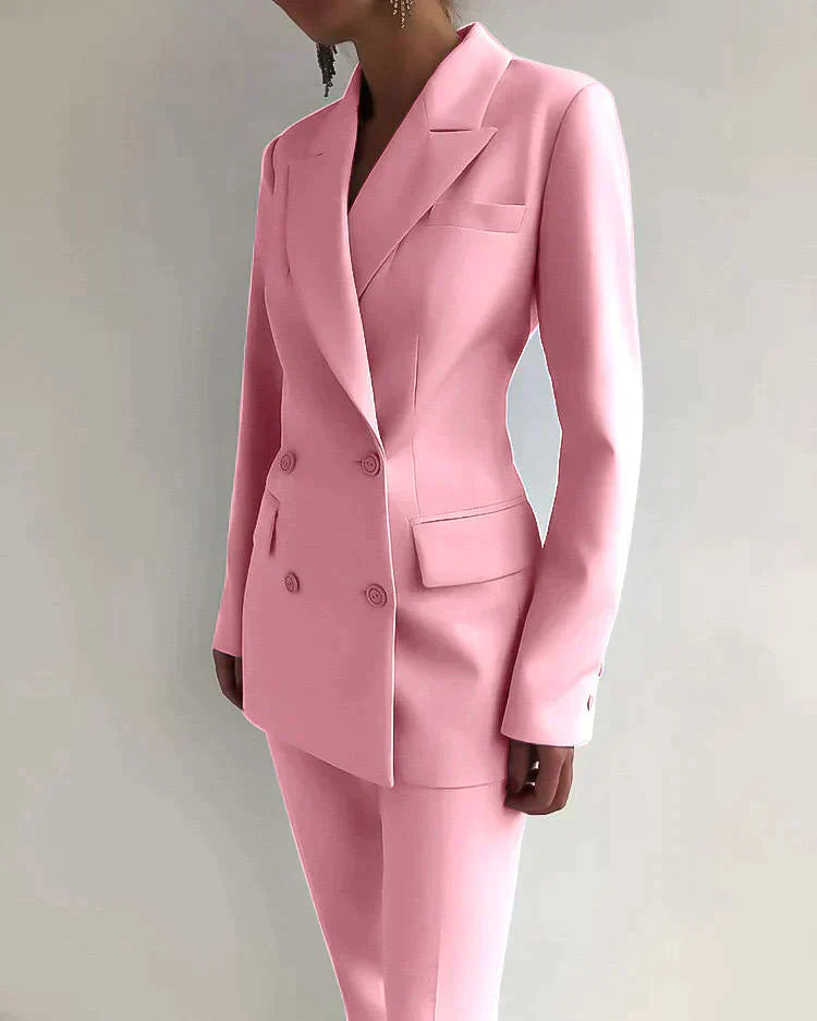 Elegantes Damen Blazer-Hosen-Set