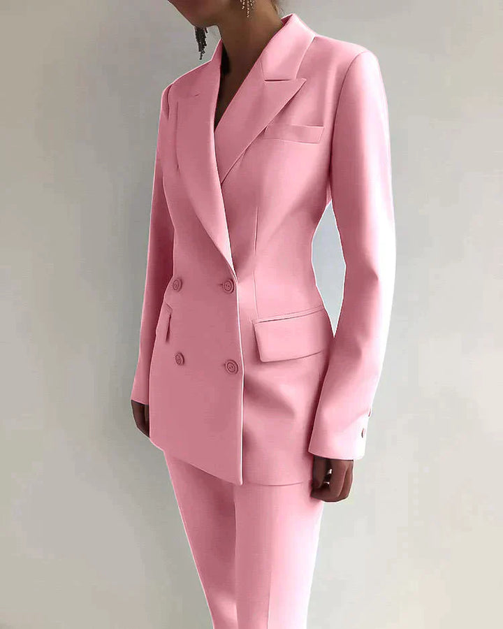 Elegantes Damen Blazer-Hosen-Set