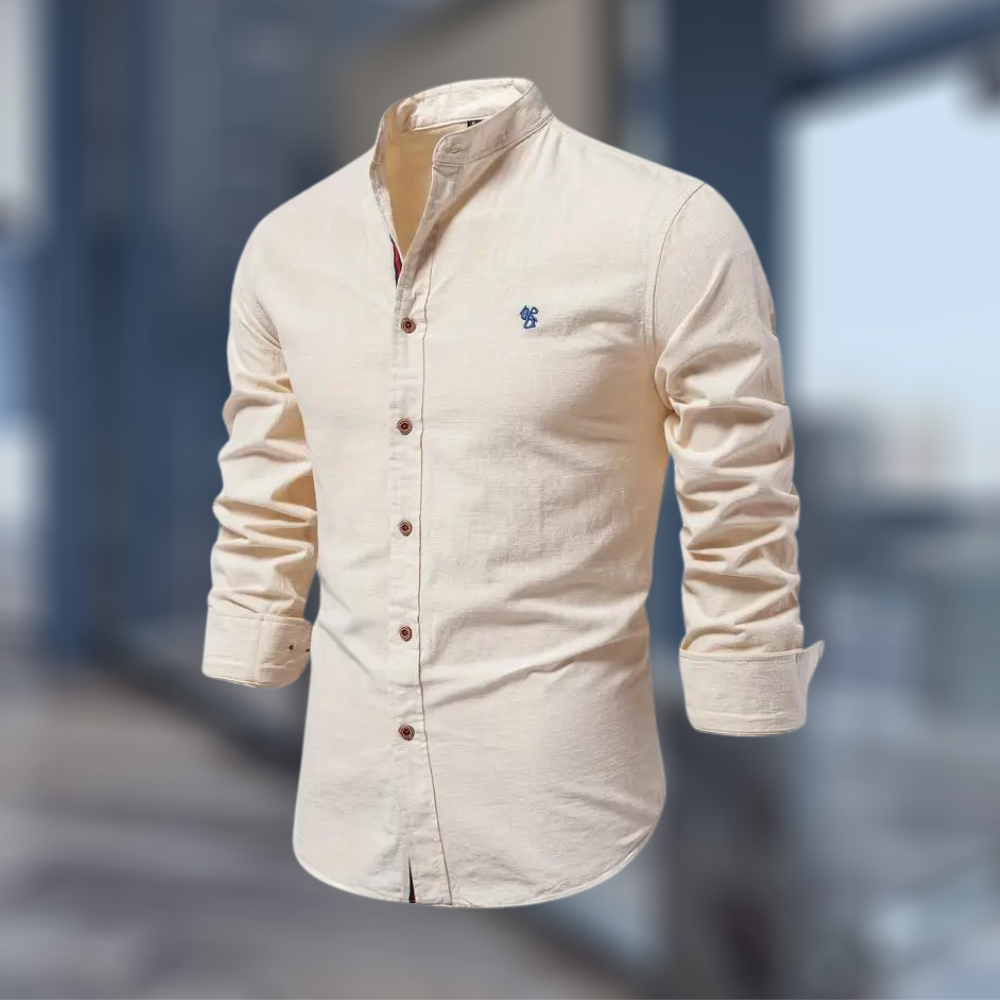 Modisches Langarm Herren Poloshirt
