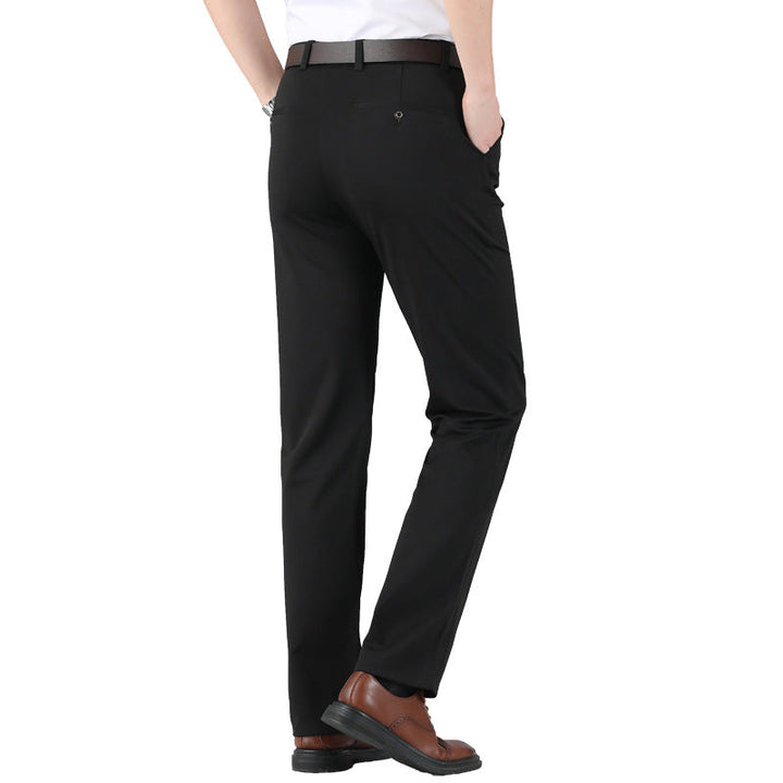 Elastische Bequeme Herren Anzughose mit Hoher Taille