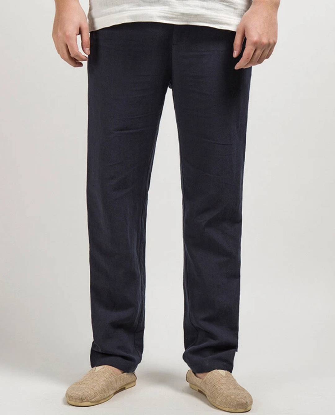 Leichte Atmungsaktive Herren Leinenhose