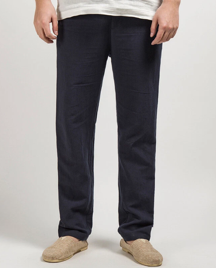 Leichte Atmungsaktive Herren Leinenhose