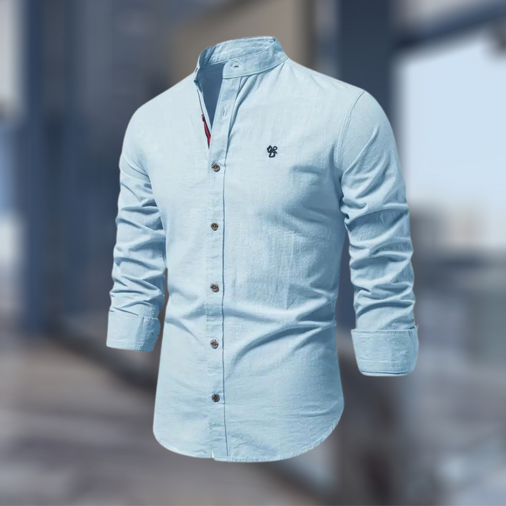 Modisches Langarm Herren Poloshirt