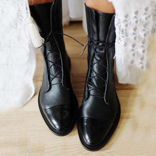 Klassische Damen Absatzstiefel