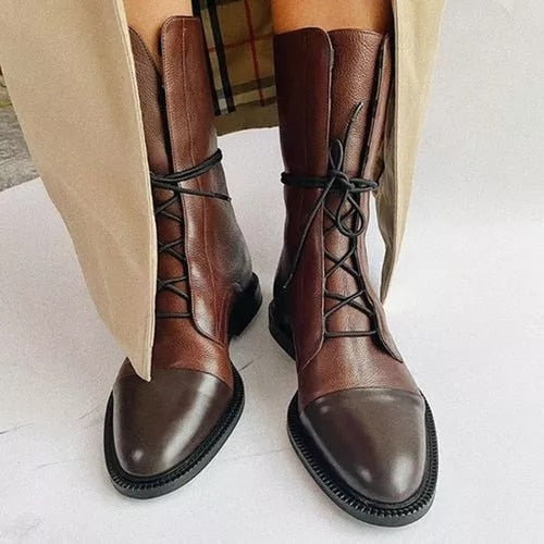 Klassische Damen Absatzstiefel