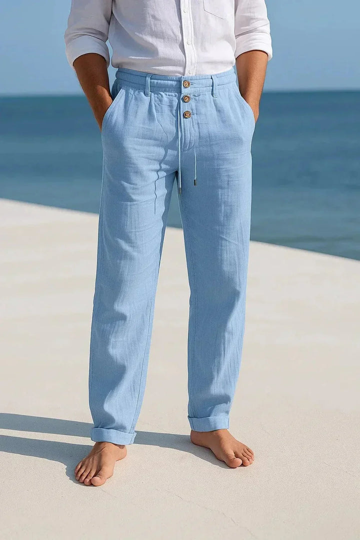 Leichte Atmungsaktive Herren Sommerhose aus Baumwolle